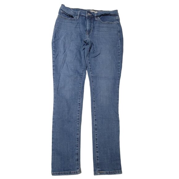 Levis 311 Shaping Skinny Jeans Womens Size 31 Mid Rise Medium Wash Denim Pants - Picture 2 of 6